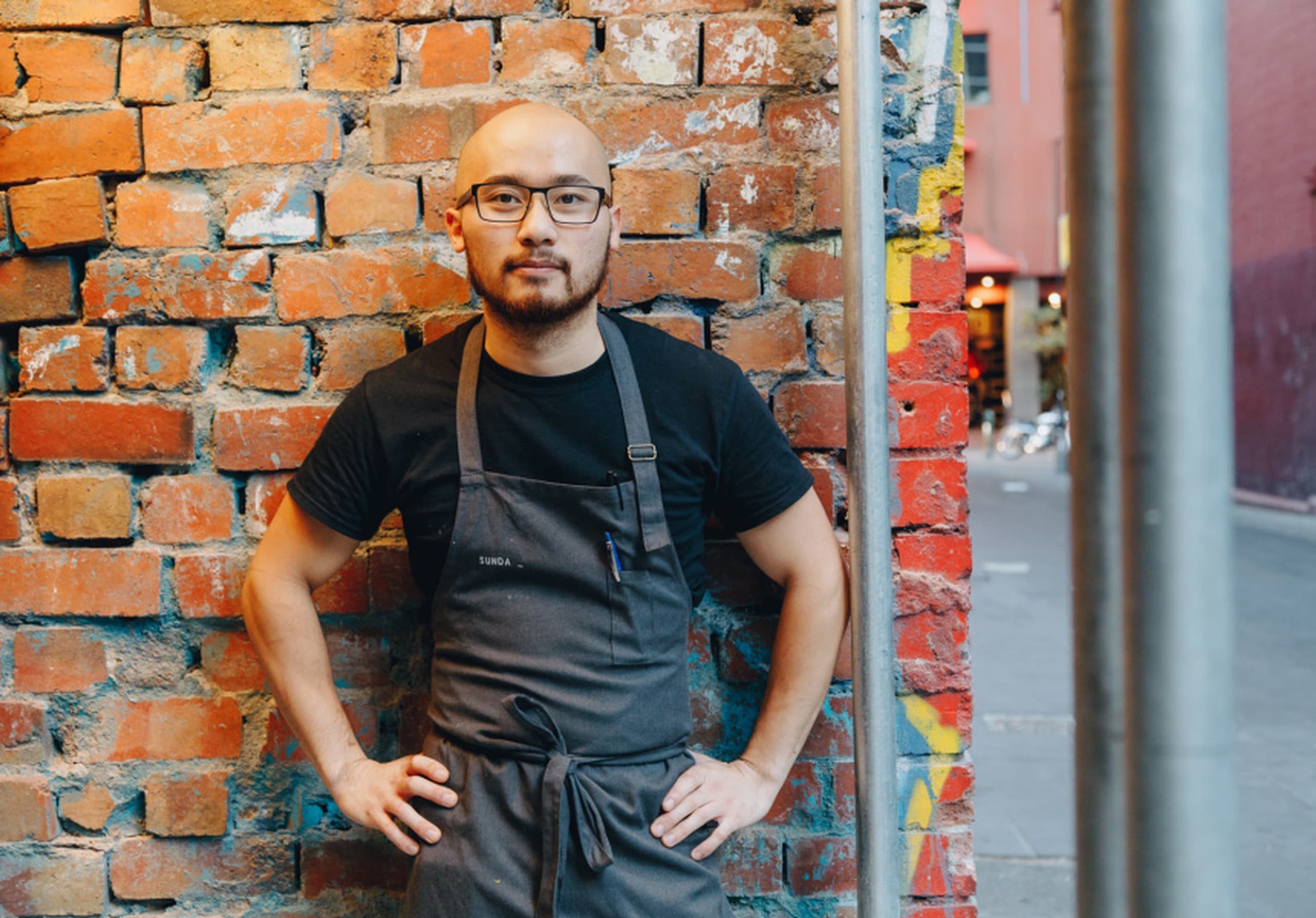 Chef Khanh Nguyen, Executive Chef at King Clarence Sydney, in his kitchen